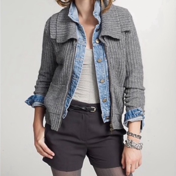 J. Crew Wool and Alpaca Blend Women’s Sweater Cardigan Size Small - Picture 2 of 13